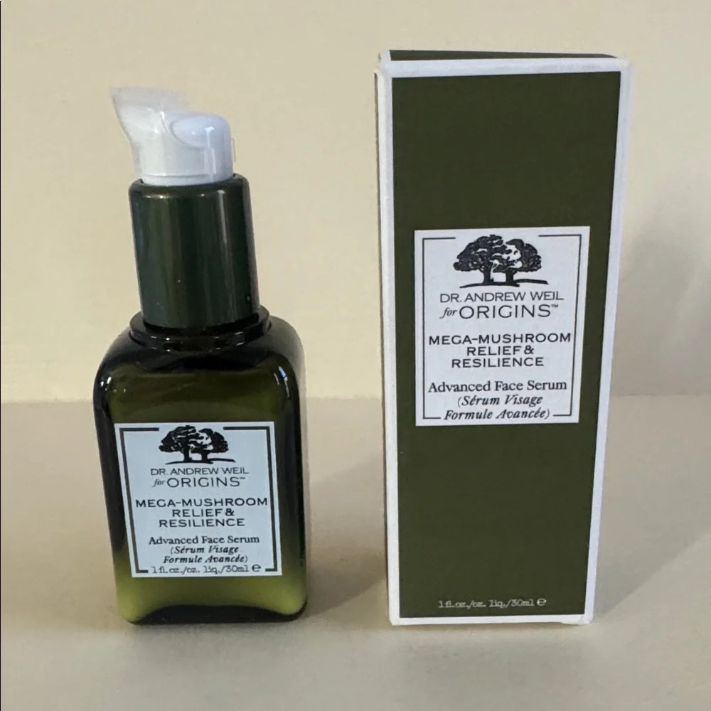 ORIGINS Mega-Mushroom Relief & Resilience Advanced Face Serum 1oz $50 NIB